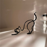 Escultura Minimalista de Animal em Ferro – Gato, Corgi, Chihuahua e Bulldog