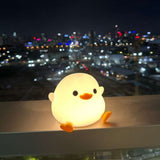Luminária Noturna de Pintinho com Toque e Desligamento Automático