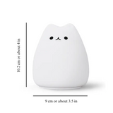 Luminária Noturna Gatinho LED – 7 Cores com Controle por Toque