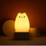 Luminária Noturna Gatinho LED – 7 Cores com Controle por Toque
