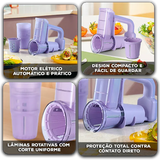 Fatiador Elétrico MultiChef™ com Lâminas Rotativas e Design Compacto