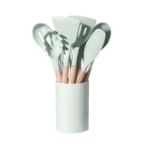 Kit de Utensílios de Cozinha em Silicone com Organizador