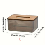 Porta-Lenços com Tampa de Bambu – Organização Natural e Elegante