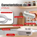 Mini Selador de Sacos 2 em 1 com Cortador e Recarga USB-C