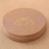 Almofada de Meditação em Linho com Bordado de Lótus – 40x6cm