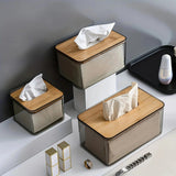 Porta-Lenços com Tampa de Bambu – Organização Natural e Elegante