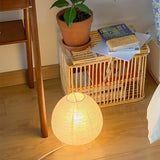 Luminária de Mesa Wabi-Sabi em Papel de Arroz e Bambu – Luz Aconchegante