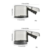 Peneira de Farinha Semiautomática com Alça – Tela Dupla em Aço Inoxidável