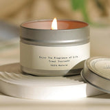 Vela Aromática em Lata com Tampa – Cera de Soja e Pavio Natural