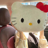 Almofada de Pelúcia Gatinha com Laço 40 cm