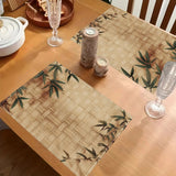 Jogo Americano com Estampa de Bambu – Kit 4, 6 ou 8 Peças 30x45cm