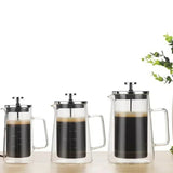 Cafeteira Prensa Francesa em Vidro Borossilicato – 350ml, 650ml e 1000ml