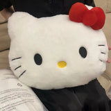 Almofada de Pelúcia Gatinha com Laço 40 cm
