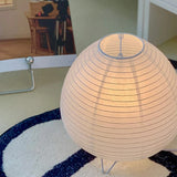 Luminária de Mesa Wabi-Sabi em Papel de Arroz e Bambu – Luz Aconchegante