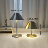 Luminária de Mesa LED Cogumelo Touch – Recarregável com Dimmer e 3 Tons de Luz