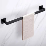 Porta-Toalhas de Parede em Aço Inoxidável – 40cm sem Furos com Gancho