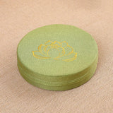 Almofada de Meditação em Linho com Bordado de Lótus – 40x6cm