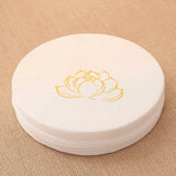 Almofada de Meditação em Linho com Bordado de Lótus – 40x6cm